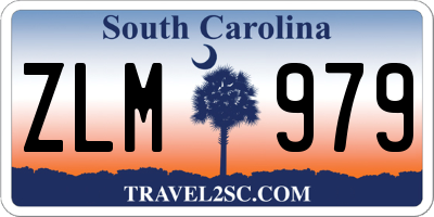 SC license plate ZLM979