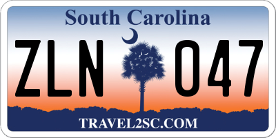 SC license plate ZLN047