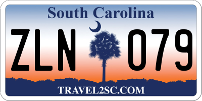 SC license plate ZLN079
