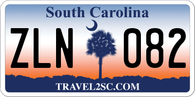 SC license plate ZLN082