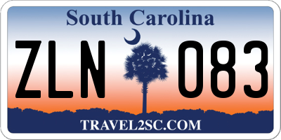 SC license plate ZLN083