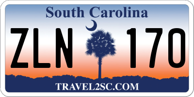SC license plate ZLN170