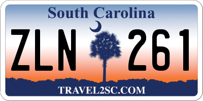 SC license plate ZLN261