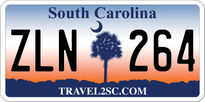 SC license plate ZLN264