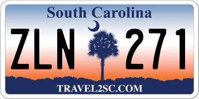 SC license plate ZLN271