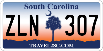 SC license plate ZLN307