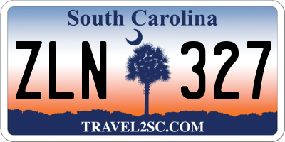 SC license plate ZLN327
