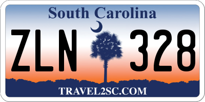 SC license plate ZLN328