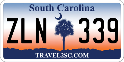 SC license plate ZLN339
