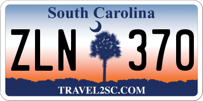SC license plate ZLN370
