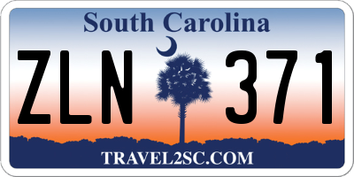 SC license plate ZLN371