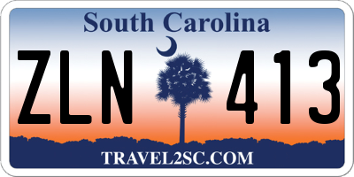 SC license plate ZLN413