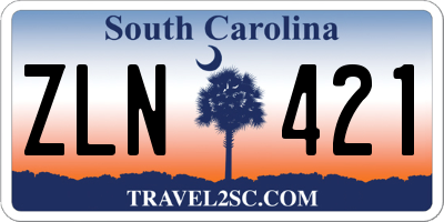 SC license plate ZLN421