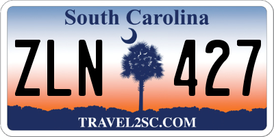 SC license plate ZLN427