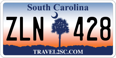 SC license plate ZLN428