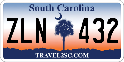 SC license plate ZLN432