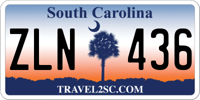 SC license plate ZLN436