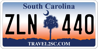 SC license plate ZLN440
