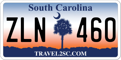 SC license plate ZLN460
