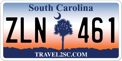 SC license plate ZLN461