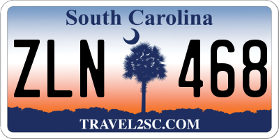 SC license plate ZLN468