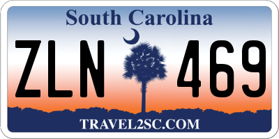 SC license plate ZLN469