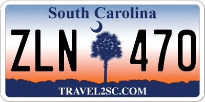 SC license plate ZLN470