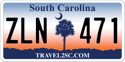 SC license plate ZLN471