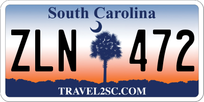 SC license plate ZLN472