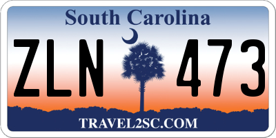 SC license plate ZLN473