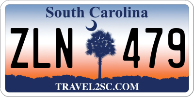 SC license plate ZLN479