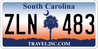 SC license plate ZLN483