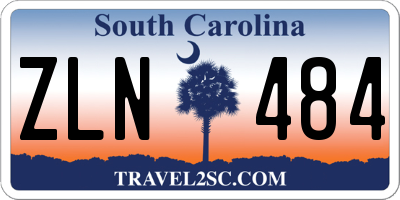 SC license plate ZLN484