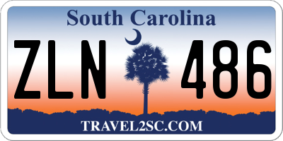 SC license plate ZLN486