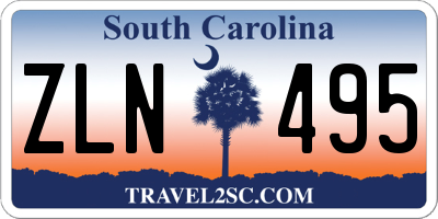 SC license plate ZLN495
