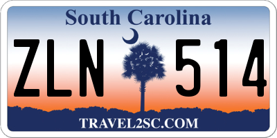 SC license plate ZLN514