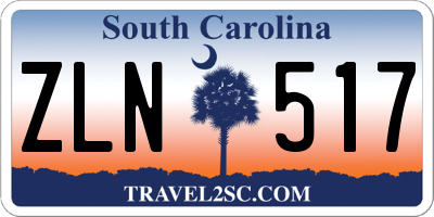SC license plate ZLN517