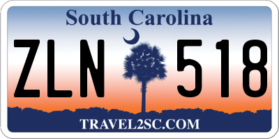 SC license plate ZLN518