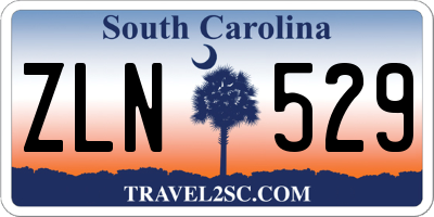 SC license plate ZLN529