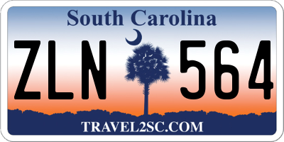 SC license plate ZLN564