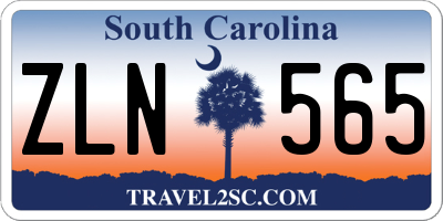 SC license plate ZLN565
