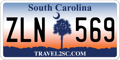 SC license plate ZLN569