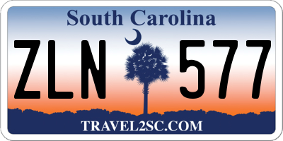 SC license plate ZLN577