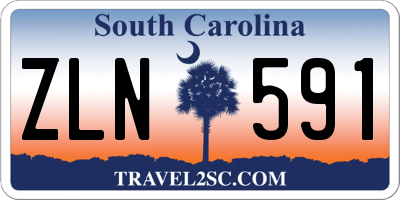 SC license plate ZLN591