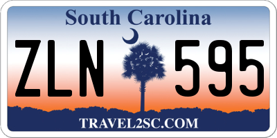 SC license plate ZLN595