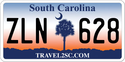 SC license plate ZLN628