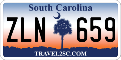 SC license plate ZLN659