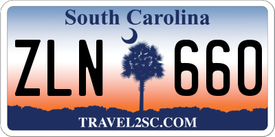 SC license plate ZLN660