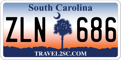 SC license plate ZLN686