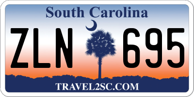 SC license plate ZLN695